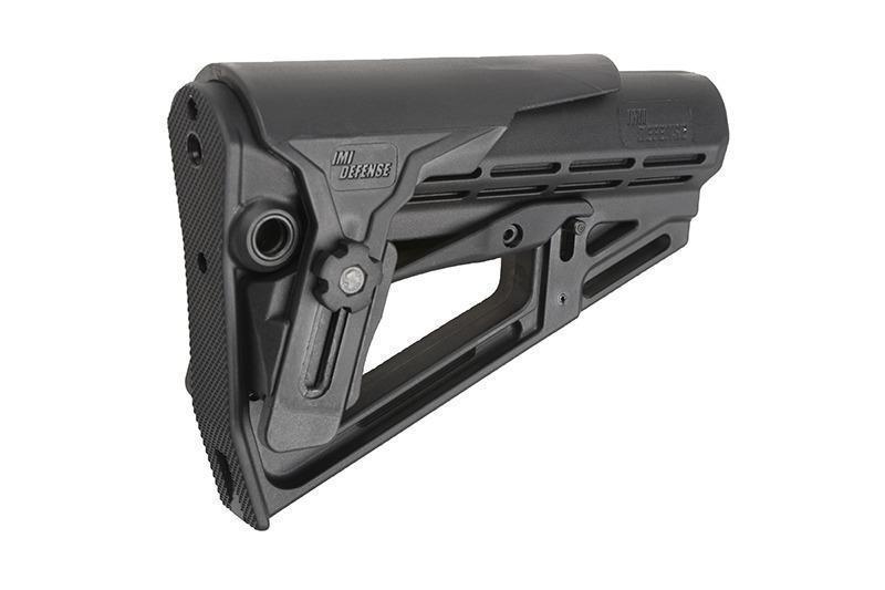 Defence TS-1 tactical stock with cheekpiece - black