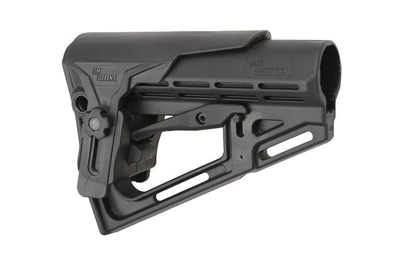 Defence TS-1 tactical stock with cheekpiece - black
