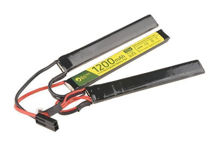 River LiPo battery 11.1V 1200mAh 25/50C, mini connector - 3 pieces