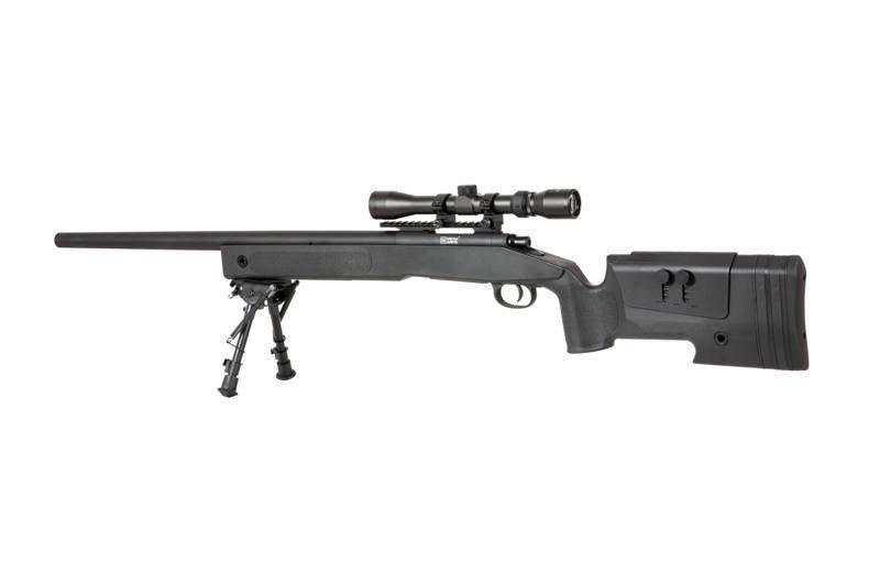 SA-S02 CORE sniper rifle with scope and forelegs - black