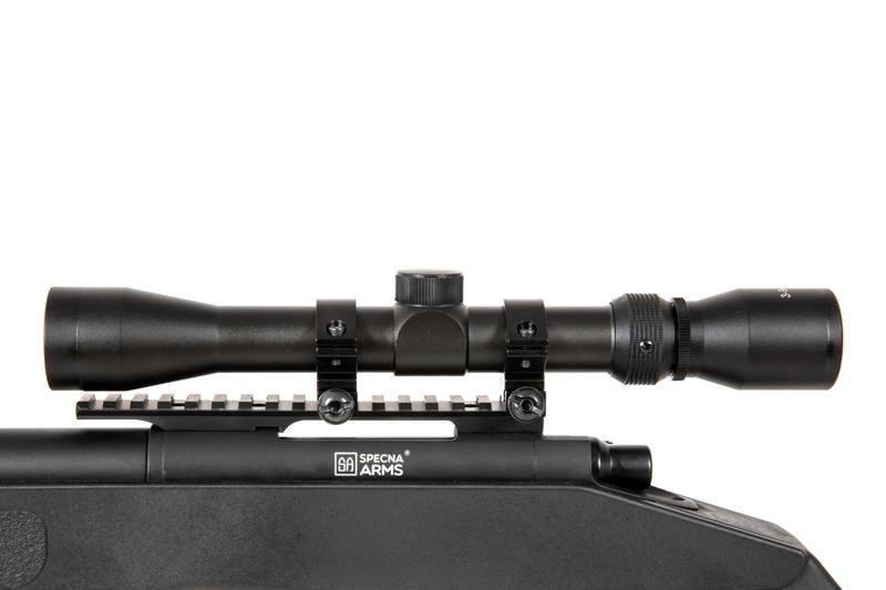 SA-S02 CORE sniper rifle with scope and forelegs - black