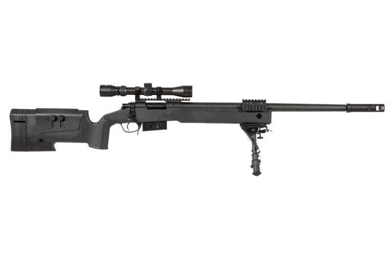 SA-S03 CORE™ sniper rifle with scope and forelegs - black