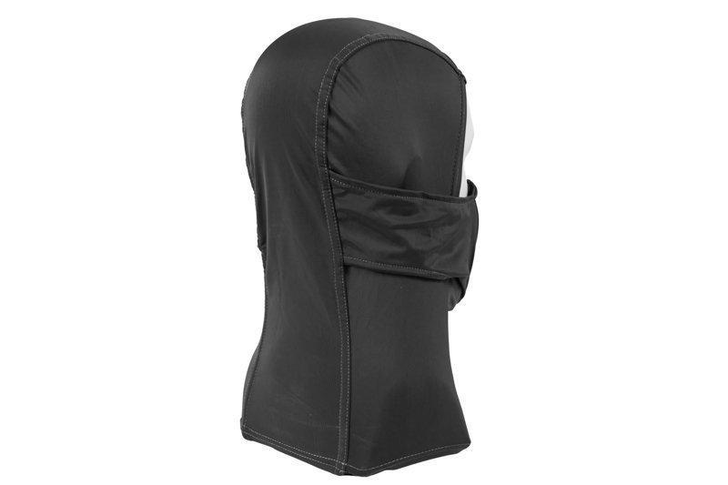 Balaclava style lower face shield - black
