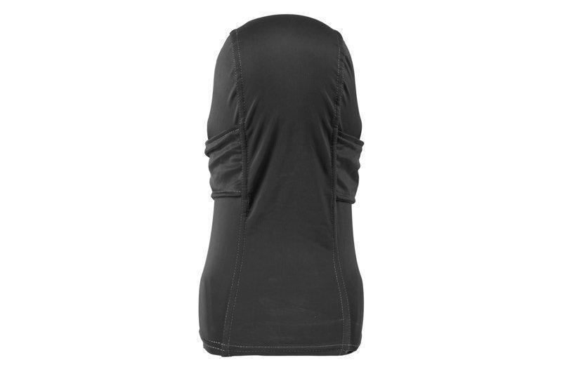 Balaclava style lower face shield - black