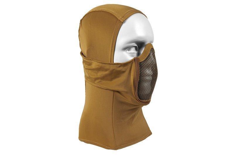 Balaclava style lower face shield - sand