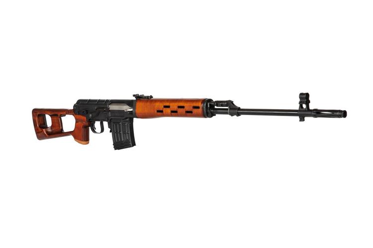 SVD AEG ETU sniper rifle, real wood