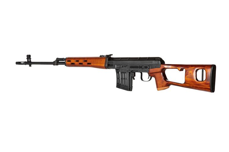 SVD AEG ETU sniper rifle, real wood
