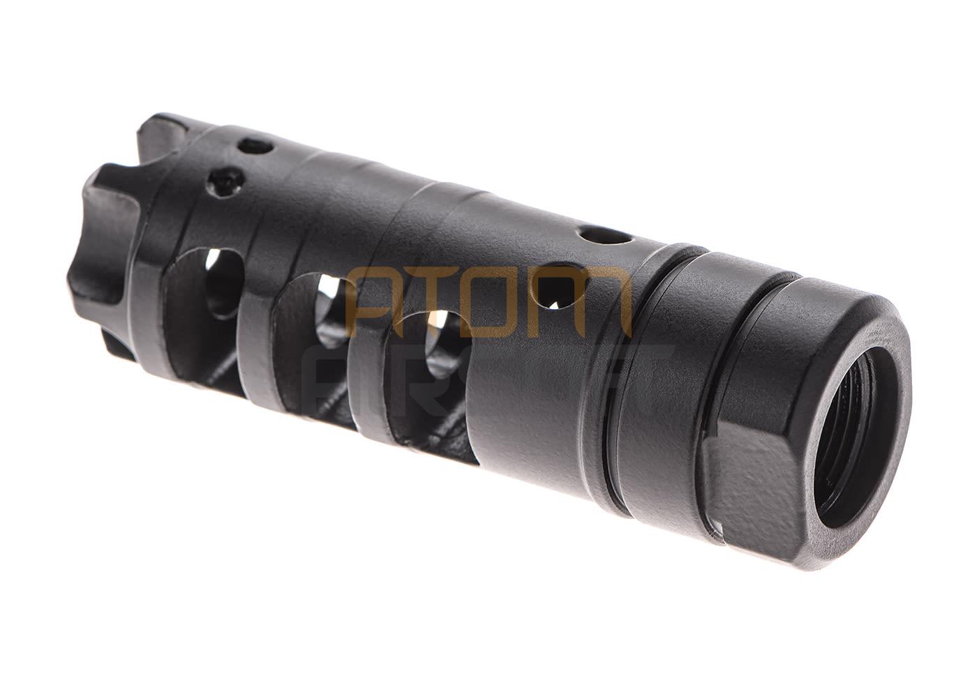 Steel flash suppressor, 14mm CCW