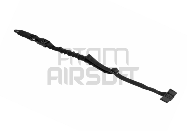 Pikairroitettava 1-pistehihna, MOLLE-kiinnitys, H&K-solki - musta