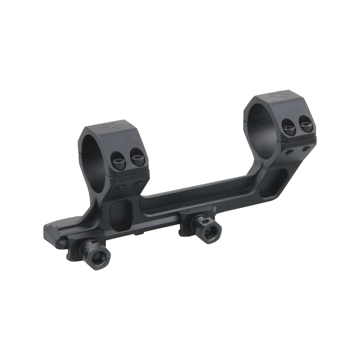 X-ACCU 30mm 20MOA Sight Rings, 1-piece - black