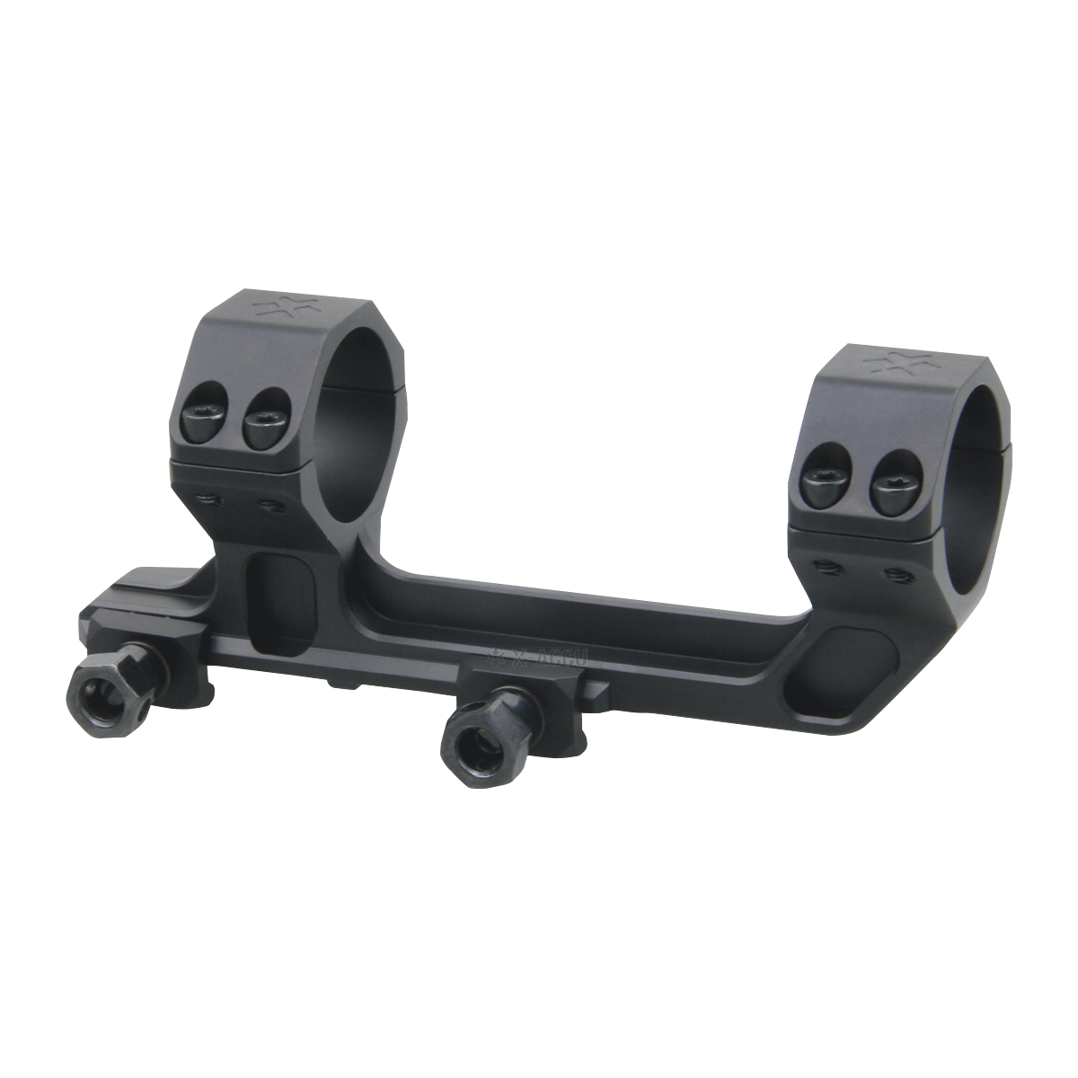 X-ACCU 30mm 0MOA tähtäinrenkaat, 1-osainen - musta