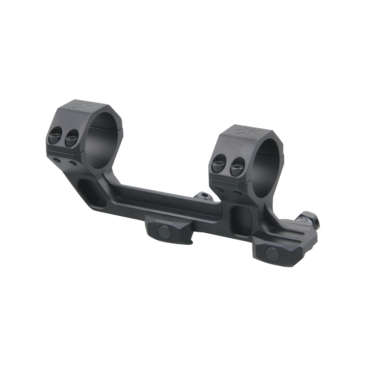 X-ACCU 30mm 20MOA Sight Rings, 1-piece - black