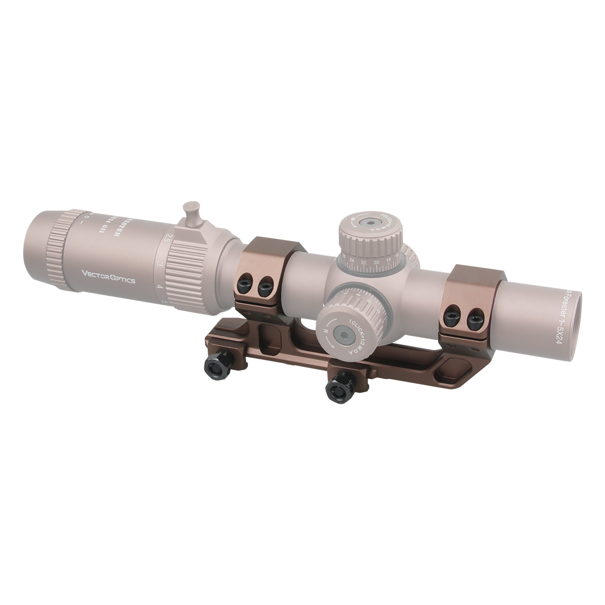 X-ACCU 30mm 20MOA tähtäinrenkaat, 1-osainen - Chaos Bronze