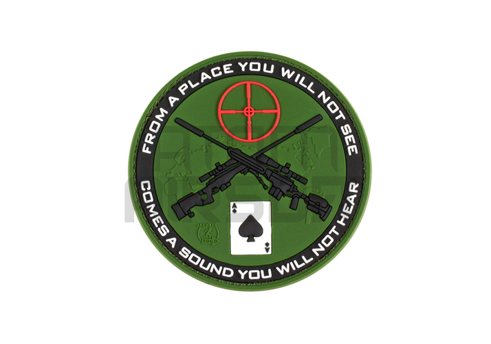 Sniper Rubber Badge - Forest