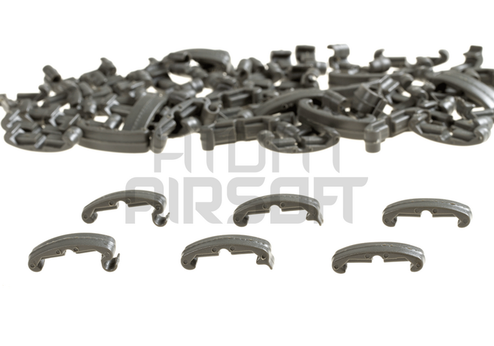 Rail protection clips, 60 pcs - olive
