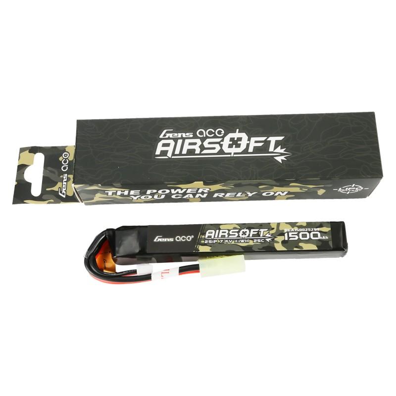 Ace LiPo battery 7.4V 1500mAh 2S/25C, mini connector