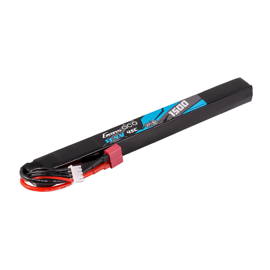 Ace LiPo battery 11.4V HV 1500mAh 3S/45C, T-plug/Deans