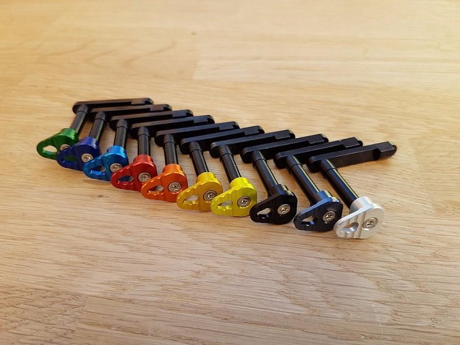 CNC magazine release AR15, black - B