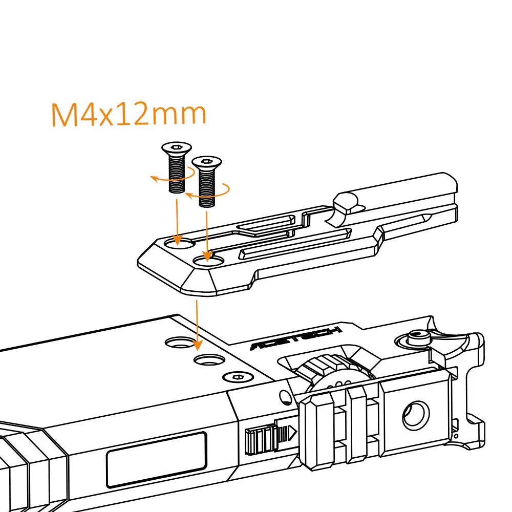 Genesis pistol case adapter, G17 (Novritsch Open Universal Quick Draw)