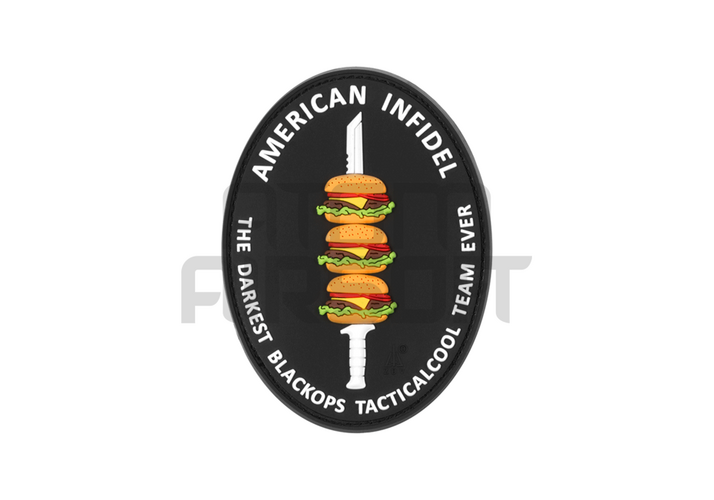 "American Infidel" PVC velcro badge