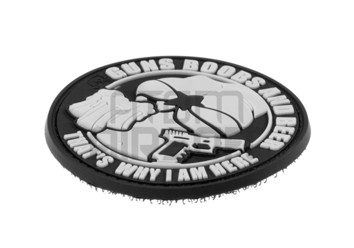 "Guns Boobs and Beer" PVC velcro badge