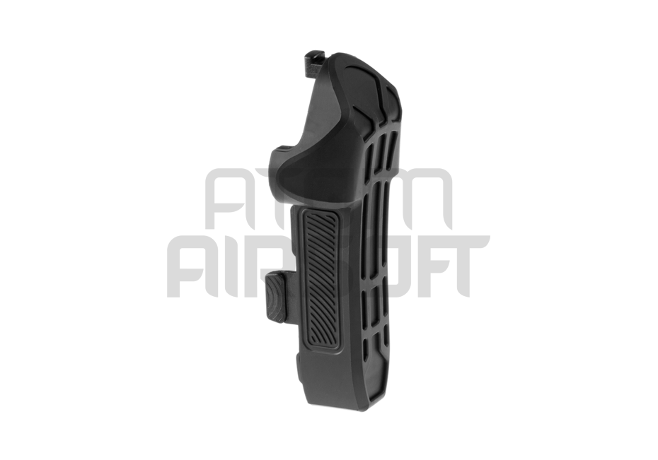 Battery stock cover, stock butt plate