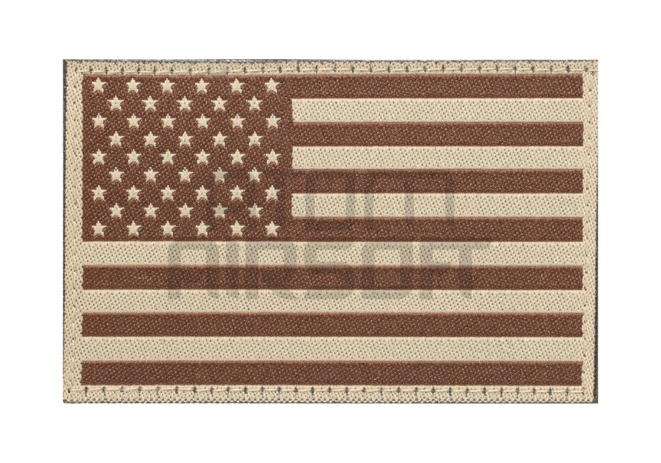 USA flag velcro patch - desert