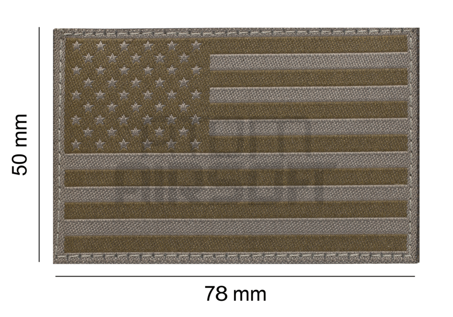 USA flag velcro patch - RAL7013