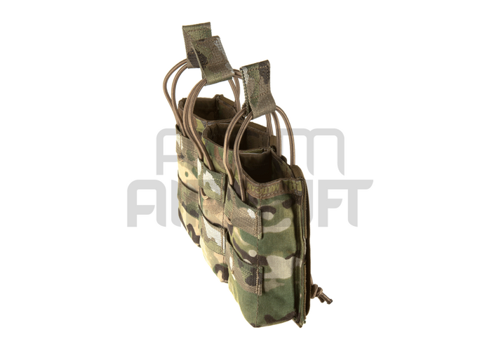 AK 7.62mm open top magazine pouch for three magazines - OD