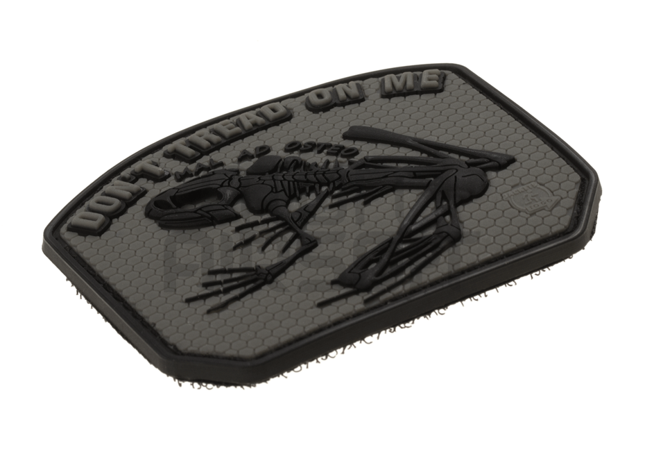"Don't Tread on me Frog" velcro tag - ranger green