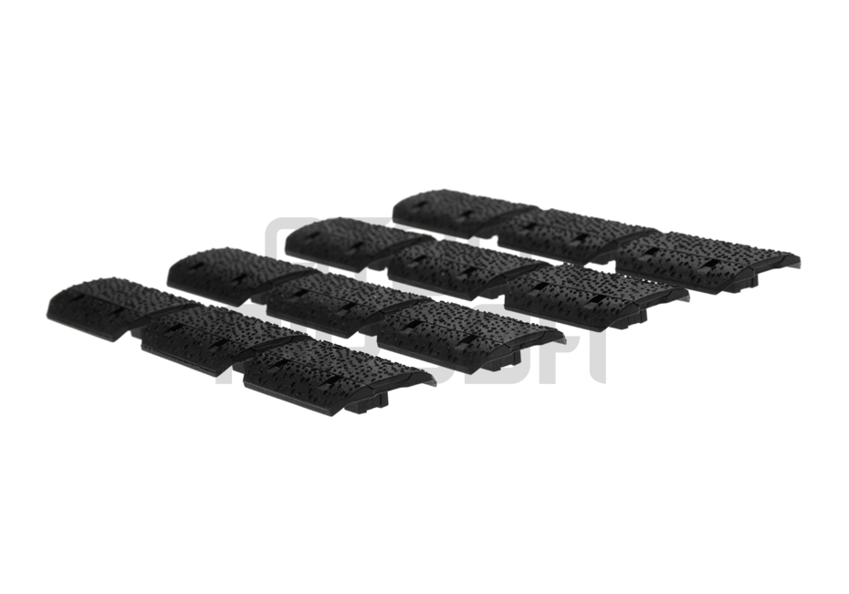 M-Lok rail protectors, 12 pcs - black
