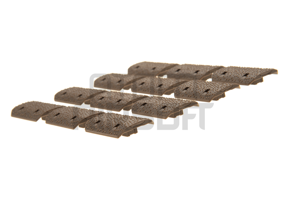 M-Lok rail protectors, 12 pcs - sand