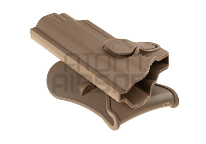 Hard plastic belt holster WE / KJW / KWA / TM 1911 - dark earth