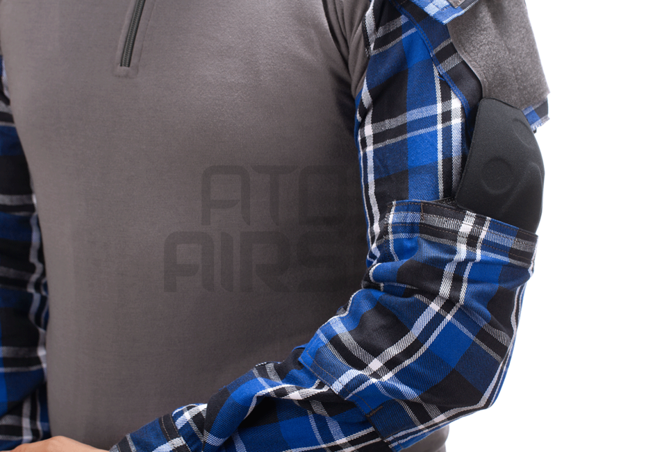 Flanelli taistelupaita - sininen