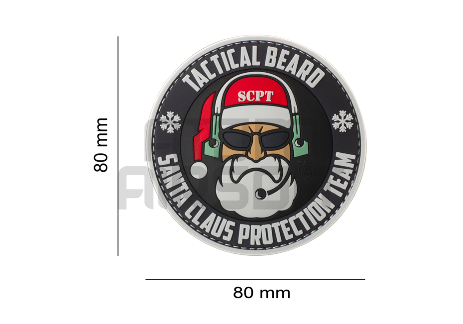 "Santa Claus Protection Team" PVC velcro badge