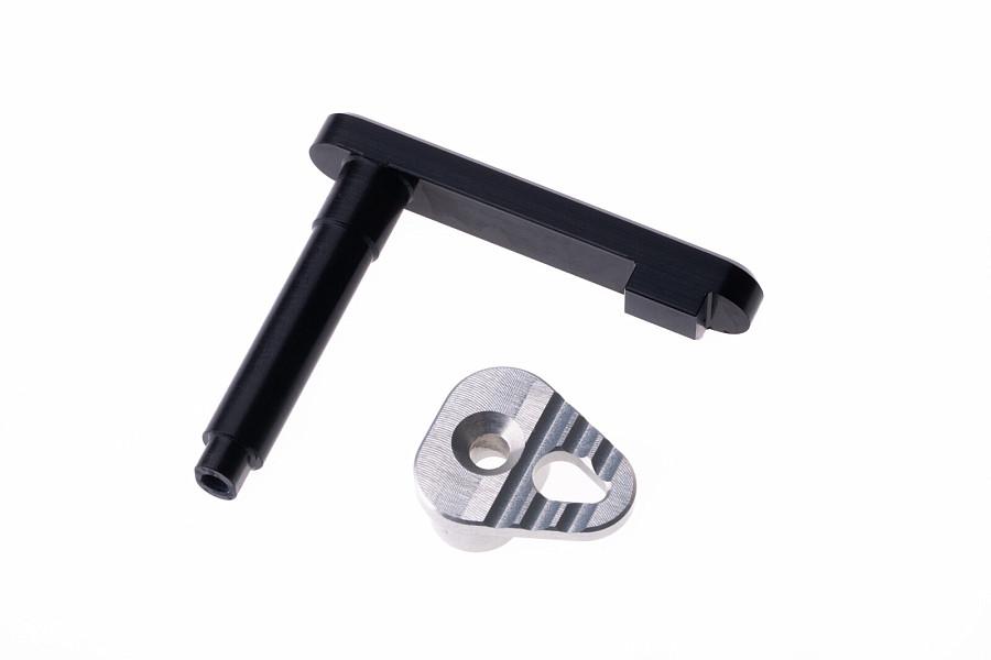 CNC magazine release AR15, black - B