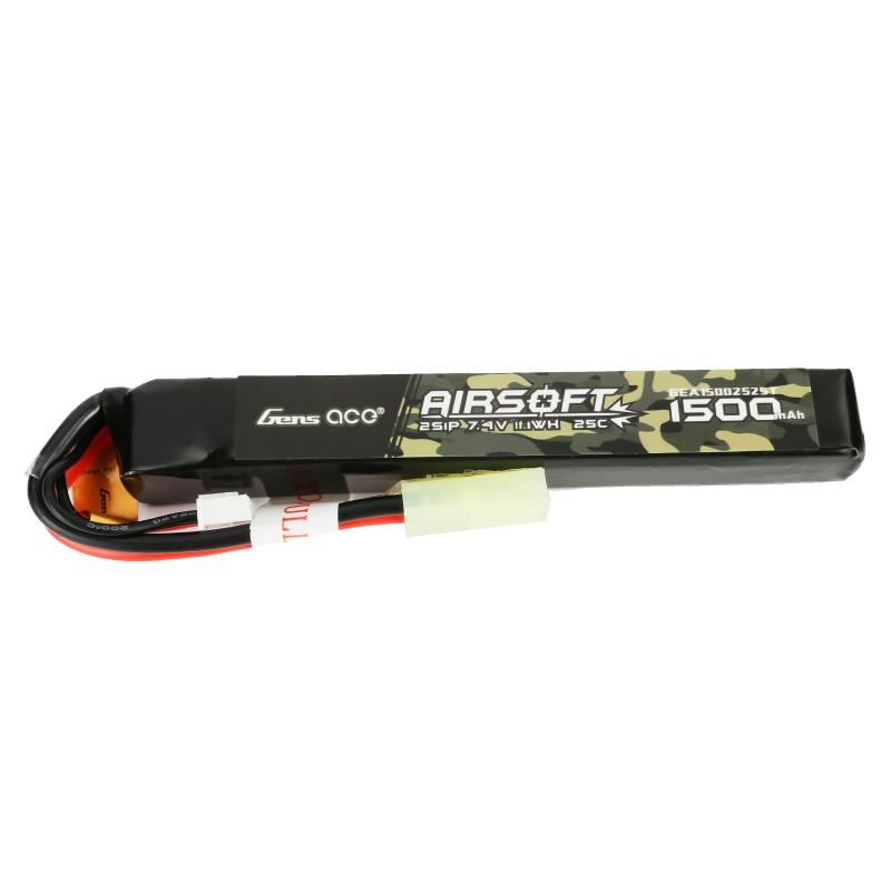 Ace LiPo battery 7.4V 1500mAh 2S/25C, mini connector