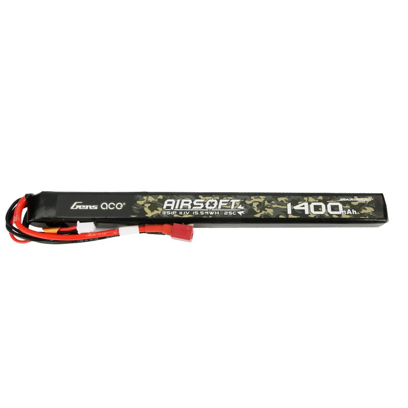Ace LiPo battery 11.1V 1400mAh 3S/25C, T-plug/Deans - AK stick battery