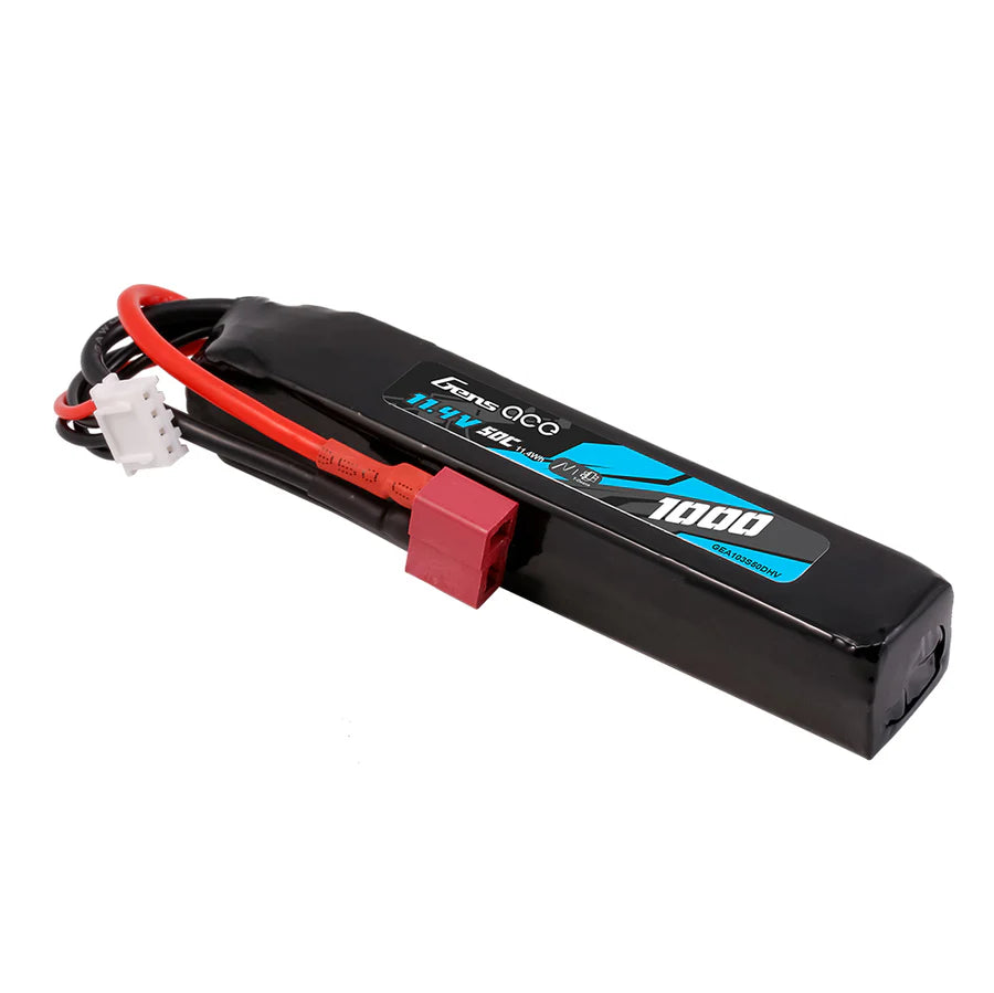 Ace LiPo battery 11.4V HV 1000mAh 3S/50C, T-plug/Deans