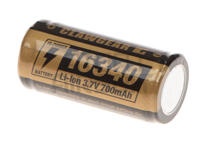 16340 battery 3.7V 700mAh