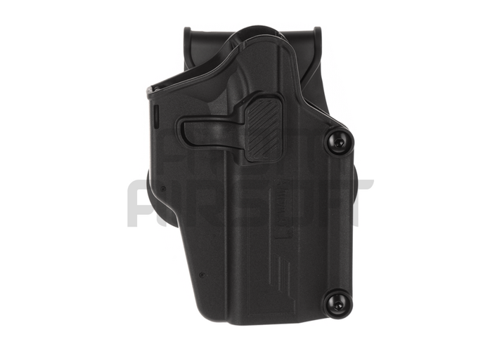 Per-Fit hard plastic universal pistol holster for right-handed users