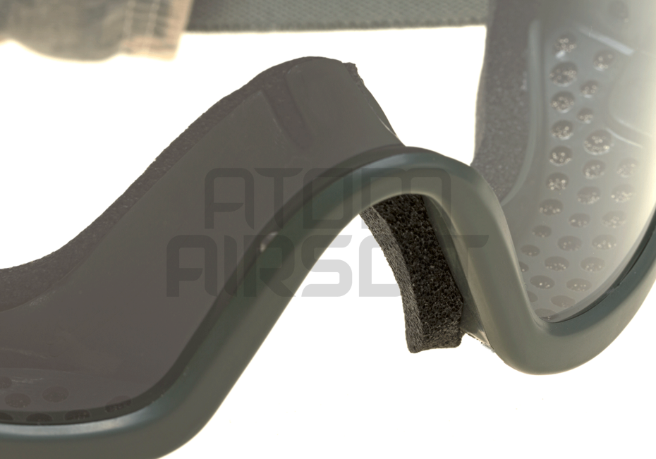 Land Ops safety glasses with clear and dark lenses - foliage green