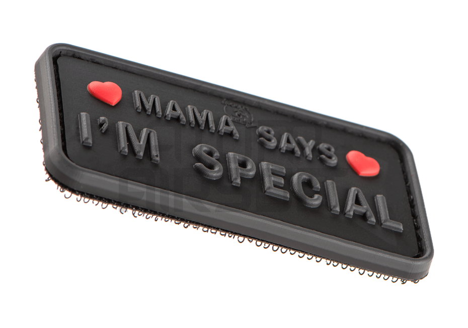 Mama Says I'm Special badge - black