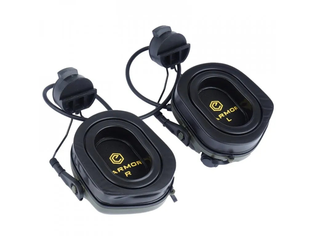 M31H PLUS active hearing protectors with ARC helmet mount - black