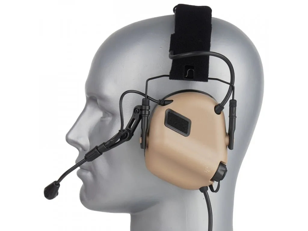 M32 Plus active hearing protectors with speech microphone - Foliage Green