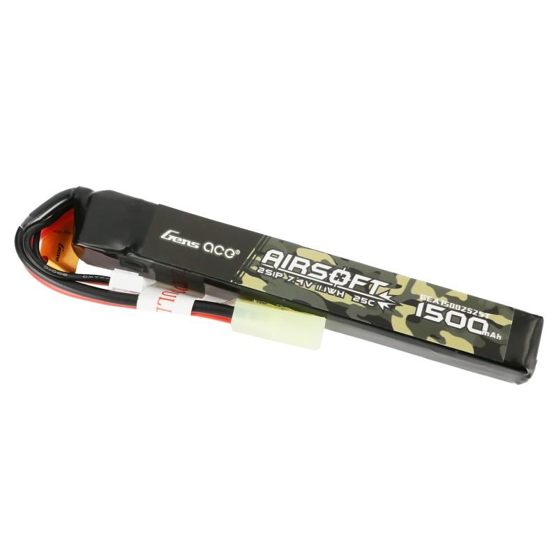 Ace LiPo battery 7.4V 1500mAh 2S/25C, mini connector