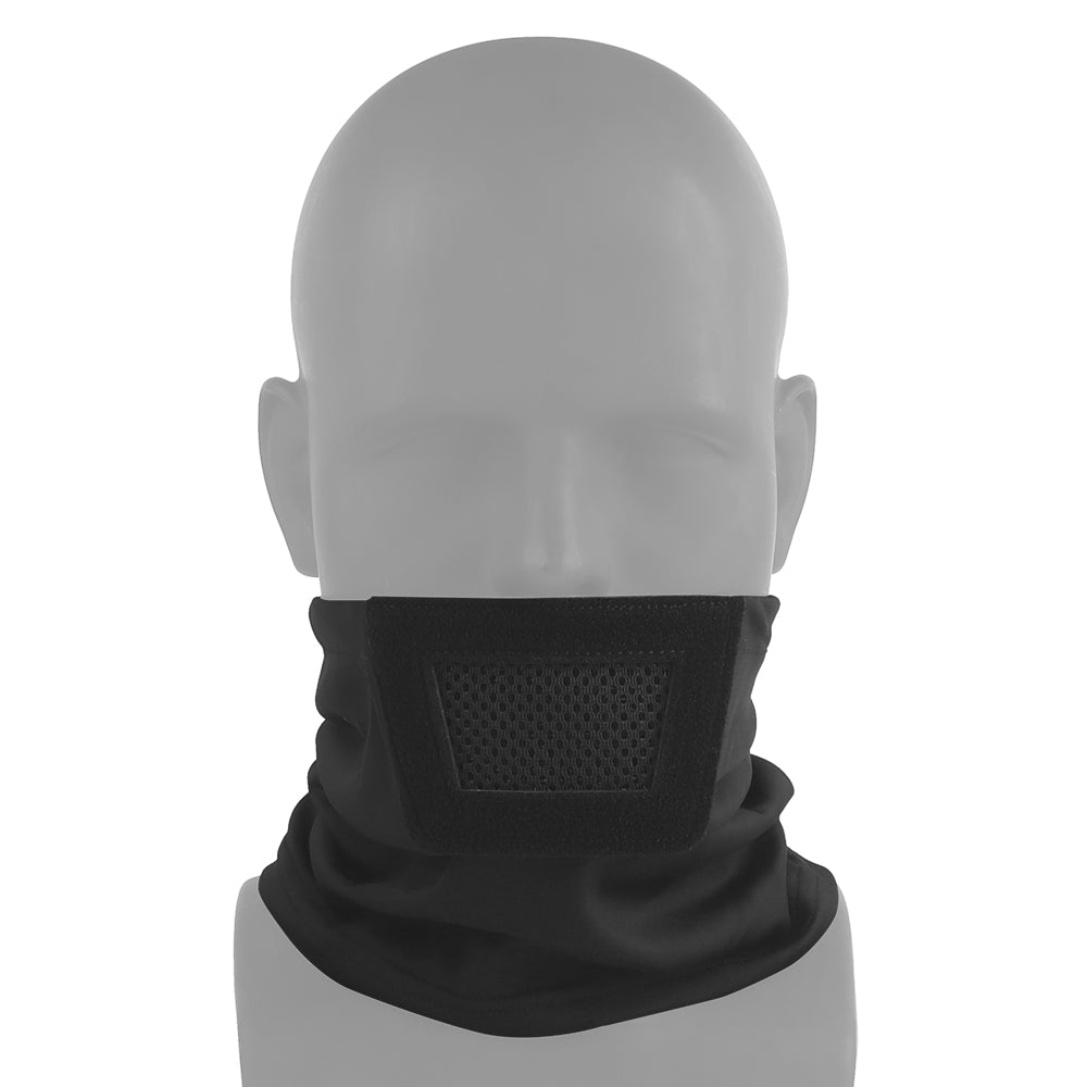 Knight lower face shield - black