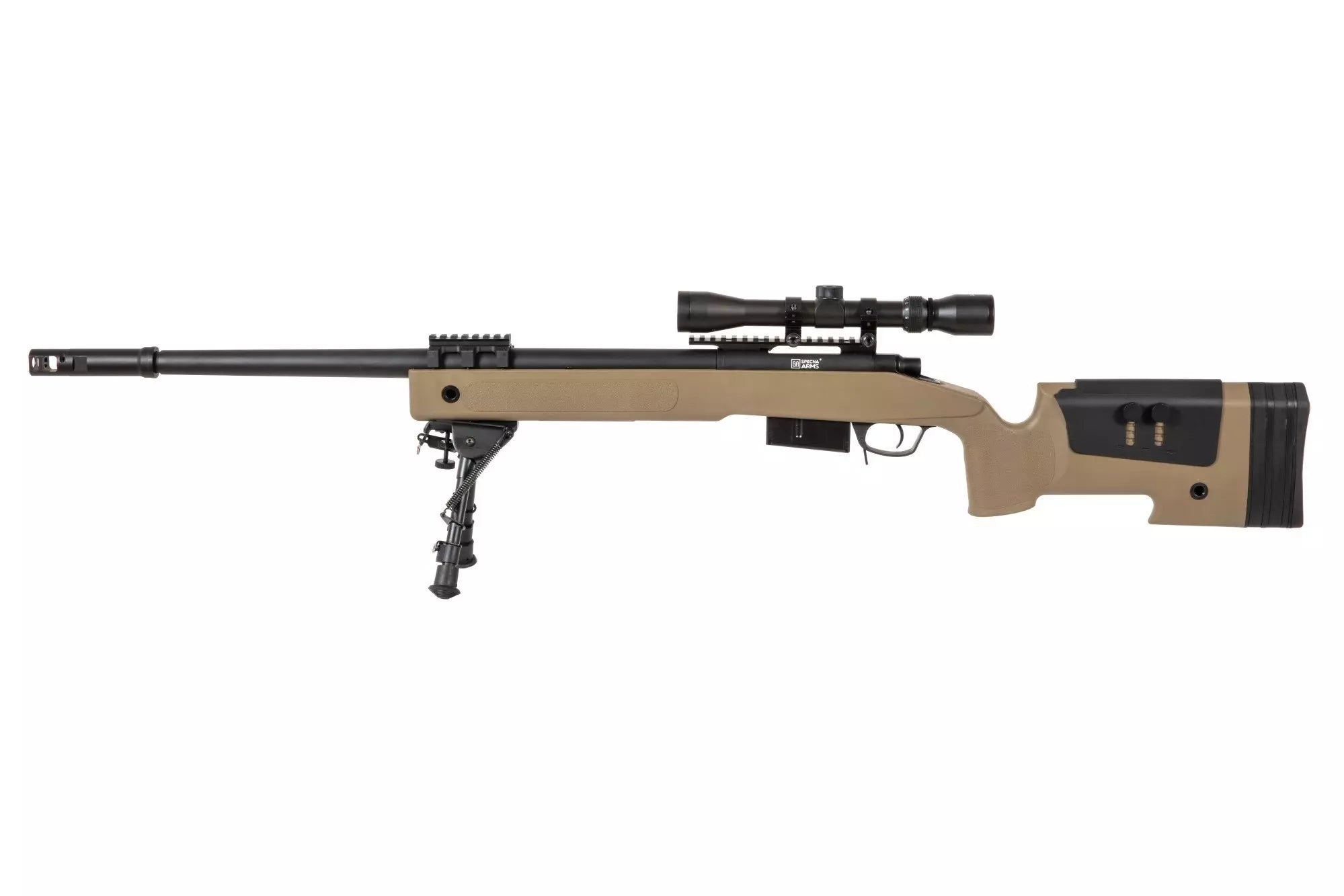 Specna Arms SA-S03 CORE™ Sniper Rifle Replica with Scope and Bipod - Tan