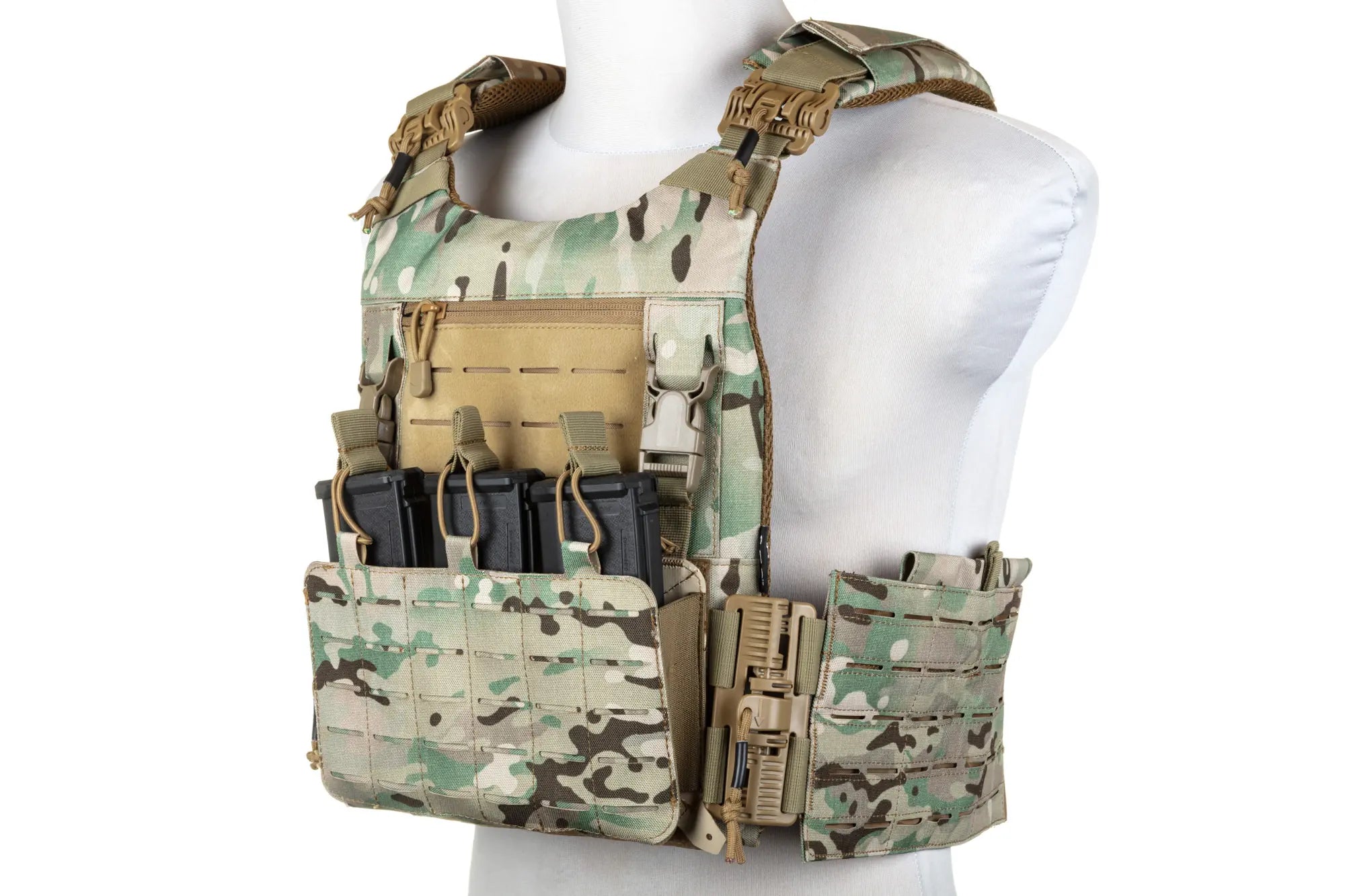 QR Plate Carrier Combat Vest - Multicam