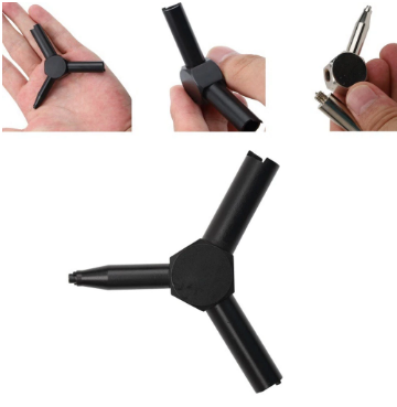 Gas operated airsoft-gun valve key